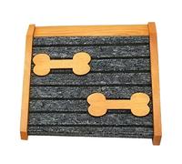 Rampe pour chien - Marche antidérapante portable en bois pour l'escalade, hauteur réglable avec coussin en feutre à haute traction et cadre en pin massif pour animaux de compagnie âgés, corgis, canapé