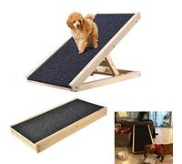 Rampe pour Chien Pliable, échelle Antidérapante pour Animaux de Compagnie avec Hauteur Réglable, pour Animaux Aide À L'embarquement Escalier (L70xW35cm, H30-40cm)