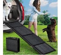 Rampe pour chien pliante en aluminium - Surface antidérapante - Supporte