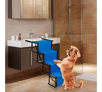 Rampe pour Chien Portable pour Voiture, Convient pour Les Chiens de Grande et Petite Taille. L'échelle Pliable de Voiture est Pratique et Rapide, Peut Supporter Un Poids de 60 kg