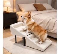 Rampe pour Chien pour Canapé et Pouf, Escalier Pliable 2 en 1 pour Petits | Escalier pour lit et Canapé,Escalier Sécurisé pour Petits Chiens,Soulagement des Articulations,se Plie Facilement à Plat