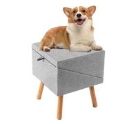 Rampe pour Chien pour lit,Escaliers Pliants Non Glissants en Bois | Rampe pour Lit Canapé Chien | pour Canapé Lit Couché Voiture Camion Bateau Piscine Intérieur Extérieur Porche Patio Porte
