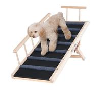 Rampe pour Chien - VEVOR - Escalier pour Chien Pliable 120cm Hauteur Réglable 35-70cm pour Accès Voiture