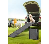 Rampe pour Chien Voiture Pliable, Échelle De Voiture Pliante Escalier pour Grands Chiens, Supporter Un Poids De 113kg Disponible pour Camion, lit, Voiture, SUV, légère et Facile à Ranger