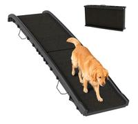 Rampe pour chiens - PawHut - pliable - pente douce, surface antidérapante - pour chiens toutes races - PP - 155x38,5x15,5cm - noir
