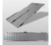 Rampe pour Fauteuil Roulant 184 CM Pliant Léger Aluminium Mobile de Seuil