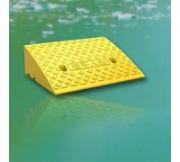 rampe pour fauteuil roulant， 2" 3" 5" 7" Rise Lightweight Driveway Curb Ramps For Doorway Garage Warehouse Stroller Scooter(Yellow,H 19cm/7.5")