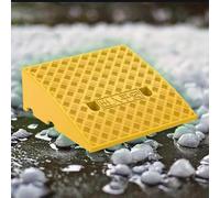 rampe pour fauteuil roulant, 2" 5" 4" Portable Driveway Ramps Shed Ramps For Wheelchair Steps Walkers Stroller Scooter(Yellow,50x50x19 cm)