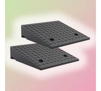 rampe pour fauteuil roulant, 2 Pcs Heavy Duty Cars Driveway Ramps Loading Ramp For Garage Dock Warehouse(H 13CM/5")