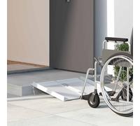vidaXL Rampe de fauteuil roulant 270 kg Argenté Aluminium 62 x 73 x 5 cm