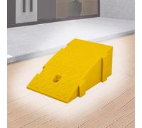 rampe pour fauteuil roulant, 4" 5" Rise Small Threshold Ramp, Portable Interlocking Cars Driveway Ramps Shed Ramps(Yellow,25x40x19 cm)
