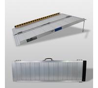 Rampe pour Fauteuil Roulant de Seuil Mobile 272kg 122cm Pliant Léger Aluminium