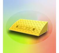 rampe pour fauteuil roulant, Heavy Duty Non-Slip Doorway Threshold Ramp Assmble Handicap Ramps, Plastic Stairs Steps Reducer Ramp(Yellow,50x27x10cm)