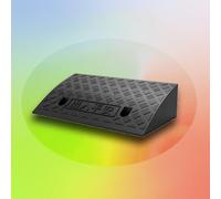 rampe pour fauteuil roulant, Heavy Duty Non-Slip Doorway Threshold Ramp Assmble Handicap Ramps, Plastic Stairs Steps Reducer Ramp(Black,50x27x13cm)