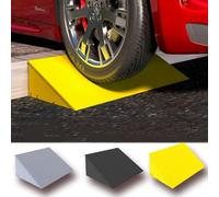 rampe pour fauteuil roulant， Non-Slip Plastic Threshold Ramp Shed Ramps For Indoor Outdoor Garage Warehouse(Yellow,50x35x14 cm)