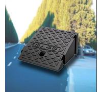 rampe pour fauteuil roulant, Portable Driveway Ramps, Wheelchair Threshold Entry Ramps For Warehouse Garage(Black,25x27x13 cm)