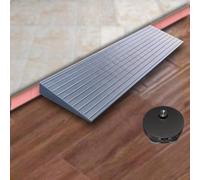 rampe pour fauteuil roulant， Portable Wheelchair Ramp 1" 2" Rise Non-Slip Curb Ramps For Doorway Scooter Warehouse Garage(Grey,80x20x4 cm/31.5"x8"x1.6")