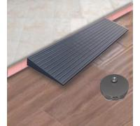 rampe pour fauteuil roulant， Portable Wheelchair Ramp 1" 2" Rise Non-Slip Curb Ramps For Doorway Scooter Warehouse Garage(Black,80x20x4 cm/31.5"x8"x1.6")