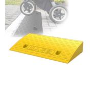 rampe pour fauteuil roulant， Portable Wheelchair Ramp Non-Slip Handicap Ramps Shed Ramps For Garage Dock Trailer Sidewalk(Yellow,50x22x5 cm)