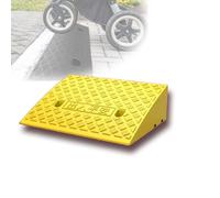rampe pour fauteuil roulant， Portable Wheelchair Ramp Non-Slip Handicap Ramps Shed Ramps For Garage Dock Trailer Sidewalk(Yellow,50x40x17 m)