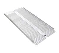 Rampe pour fauteuil roulant - Rail en aluminium avec bord - Rampe de coffre - Mobile - Pliable - Aide à la montée pour scooter, déambulateur - Rampe de seuil (MR607M-5)