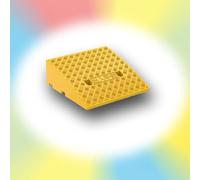 rampe pour fauteuil roulant, Rubber Doorway Threshold Ramp, Heavy Duty Driveway Shed Ramps Loading Ramp For Sidewalk Garage(Yellow,50x50x18 cm)