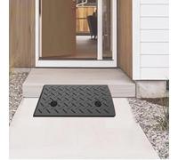 rampe pour fauteuil roulant, Rubber Wheelchair Threshold Ramp, Loading Shed Ramps For Sidewalk Warehouse Garage(50x30x13cm)