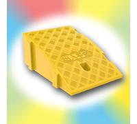 rampe pour fauteuil roulant， Small Driveway Ramps Rubber Door Entry Ramps 3" 5" 7" Rise For Automotive Steps Garage(Yellow,25x40 x 19 m)