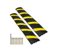 Rampe Protection de Câble 2 Canaux 183×30×4,5cm Avec 8 Vis d'Expansion 1 Foret 2PCS