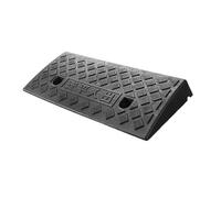 Rampe seuil pour Le Garage, rampes de Bordure en Plastique Lourdes légères Portables pour Voitures Basses, camions, fauteuils roulants, Scooters, Motos, allées, trottoirs Noir 50x27x7cm