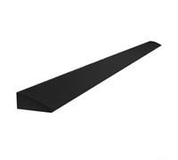Rampe sous vide en silicone pour robot - Bande de seuil flexible de transition de porte - Barrière d'eau - Tapis d'escalade - 1 m de long - Noir