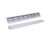 Rampes Bordure En Plastique 100 Cm Rampe Seuil Antidérapante Rampe D'entrée D'accessibilité Rampes Triangulaires For Chariot De Vélo Robot De Balayage (Color : Gray, Size : 100 * 10 * 4cm)