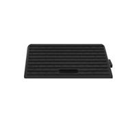 Rampes d'accès - Caoutchouc - 50x30x11 cm - Antidérapantes - Charge utile 10 tonnes - 2 pcs Noir G