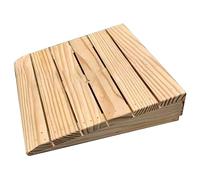 Rampes de Bordure en Bois Massif, Rampes de Seuil Portables Antidérapantes de 7 à 15 cm de Hauteur pour Garage, Abri de Porte de Patio, Quai de Chargement, Trottoir de Fauteuil Roulant D'allée ( Size