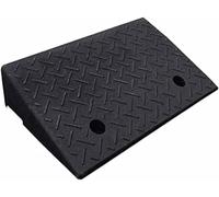 Rampes De Bordure en Caoutchouc, Porte D’élévation, Entrée De Mobilité, Rampes De Seuil Robustes Portables, pour Roues De Scooter, Planche à roulettes, Moto, Black, 50x80x14cm