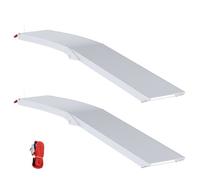Rampes de chargement pliables - vidaXL - Lot de 2 - 205x29,5x13 cm - Antidérapant - Résistant aux intempéries