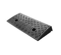 Rampes de gouttières d'allée, rampes de tronçonneuse de seuil en Plastique légères Portables pour véhicules, fauteuils roulants, vélos, Motos, Scooters, quais de Chargement, trottoirs Noir 50x27x7cm