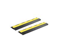 vidaXL Rampes de protection de câble 2 canaux 2 pcs Caoutchouc 101,5 cm 25 tonnes