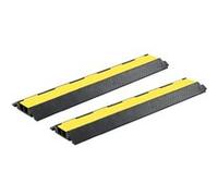 vidaXL Rampes de protection de câble 2 pcs 2 canaux caoutchouc 101,5cm