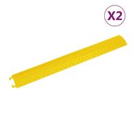 Rampes de protection de câble 2 pcs 98,5 cm Jaune vidaXL vidaXL