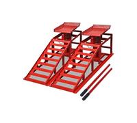 Rampes de réparation auto 2 pcs rouge acier
