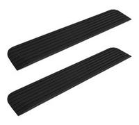 vidaXL Rampes de seuil 2 pcs 110x21x2,5 cm Caoutchouc