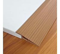 Rampes de seuil en PVC,Barre de Seuil,Réducteurs de Seuil,Bandes de Transition au Sol Autocollantes,Profil de Compensation de Réglage en Hauteur Rattrapage Niveau,Rail de Transition,100cm×2cm