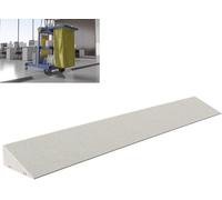 Rampes De Seuil pour Portes Rampes De Porte pour Fauteuils Roulants 0,4-4,3 Po De Hauteur Rampe De Seuil en Plastique 1300 Lbs Capacité De Charge pour Les Portes Balayeuse D, Beige, 99 * 22 * 10cm
