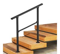 Rampes de transition réglables pour 2 ou 4 marches, tige de support de sécurité en métal pour escalier extérieur, avec kit d'installation, pour entrée de loft de villa(Height 95cm,60cm/24inch)