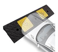 Rampes De Trottoir D’allée pour Voiture, Quai De Chargement 1,5 Po 2 Po 2,5 Po 3,5 Po 3,5 Po 4 Po 5 Po 6 Po Rampe De Seuil De Montée, Rampe De BOR, Black,Yellow, 100x25x10cm/39x9.8x3.9in