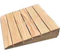 Rampes De Trottoir en Bois Massif, Hauteur De 7 à 15 Cm, Rampes De Seuil Antidérapantes Portables pour Garage, Porte-fenêtre, Cabanon, Quai De Chargement, Al, 30x25.8x7cm/12x10x2.8in