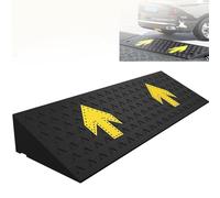 Rampes De Trottoir En Caoutchouc Rampe De Chargement D'allée Rampe De Seuil De Porte Rampe D'accès Pour Voitures Rampes De Bordure Antidérapante Pour Fauteuil Roulant Vélo Moto(100x25x7cm)