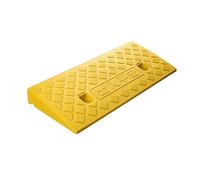 Rampes de Trottoir en Plastique légères Portables, rampes seuil PP Service Lourd pour véhicules, fauteuils roulants, vélos, Motos, Scooters, allée, Trottoir, Chargement Jaune 50x27x7cm