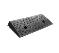 Rampes de Trottoir en Plastique Surface sans Glissement,rampes seuil PP Portables légères pour Auto,Planche à roulettes,Fauteuil Roulant,vélo,Hangar,Garage,allée,gouttière Noir 50x27x7cm